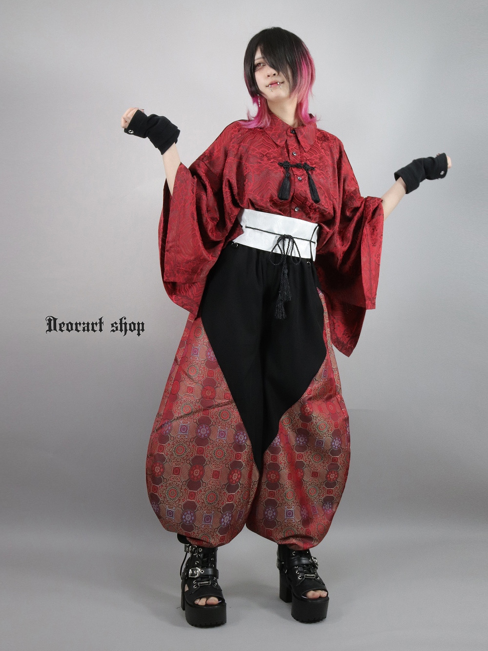 Deorart,ディオラート,V系,ヴィジュアル系,中華柄,和装,着物,帯ベルト,太ベルト,浴衣,和ゴス,コーデ,ホスト,コンカフェ,ライブ,ファッション,ダンス衣装,メンズ,レディス,男装