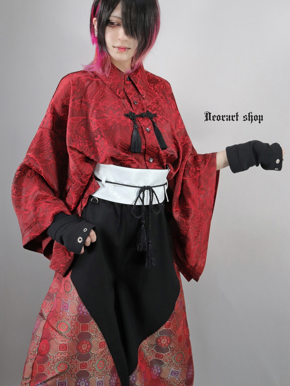 Deorart,ディオラート,V系,ヴィジュアル系,中華柄,和装,着物,帯ベルト,太ベルト,浴衣,和ゴス,コーデ,ホスト,コンカフェ,ライブ,ファッション,ダンス衣装,メンズ,レディス,男装