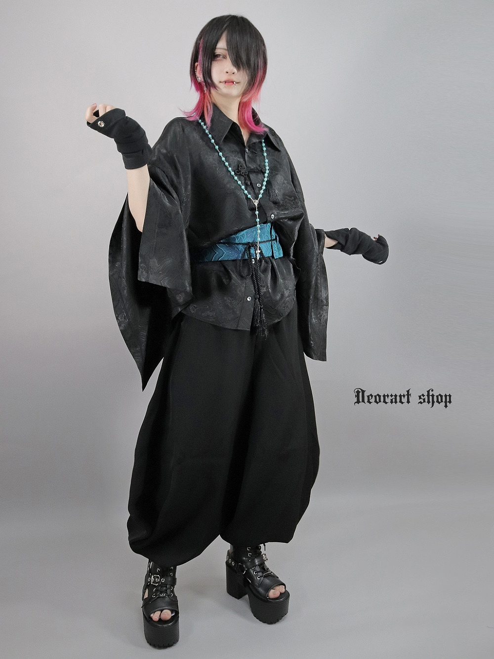 Deorart,ディオラート,V系,ヴィジュアル系,中華柄,和装,着物,帯ベルト,太ベルト,浴衣,和ゴス,コーデ,ホスト,コンカフェ,ライブ,ファッション,ダンス衣装,メンズ,レディス,男装