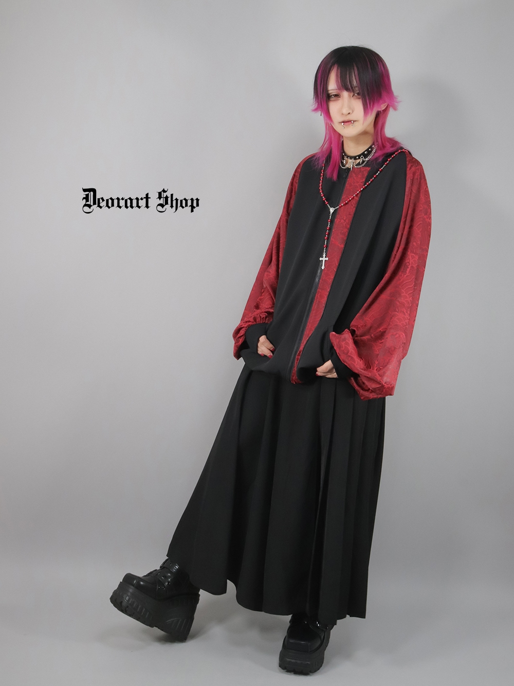 Deorart,ディオラート,モード,ゴシック,中華柄,ネコミミフード,猫耳,パーカー,サイバー,セットアップ,ハロウィン,ファッション,和装,妖怪,着物風,V系,ヴィジュアル系,大人,ライブ,ファッション,衣装,メンズ,レディス,通販,Vkei,anime,goth,emo,fashion,japan,kimono,Jrock