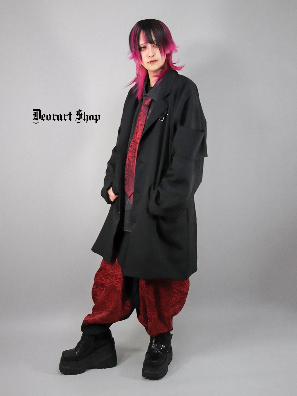 Deorart,ディオラート,モード,ゴシック,ジャケット,カーディガン,ジャージ,オーバーサイズ,メンズ,レディス,20代,30代40代,V系,モード,バンギャ,ヴィジュアル系,地雷系,大きいサイズ,ブランド,,通販,Vkei,anime,goth,emo,fashion,japan,kimono,Jrock