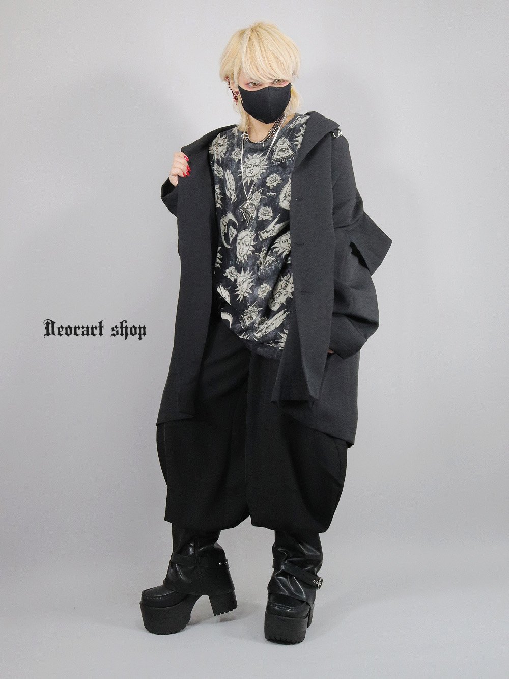 Deorart,ディオラート,モード,ゴシック,ジャケット,カーディガン,ジャージ,オーバーサイズ,メンズ,レディス,20代,30代40代,V系,モード,バンギャ,ヴィジュアル系,地雷系,大きいサイズ,ブランド,,通販,Vkei,anime,goth,emo,fashion,japan,kimono,Jrock