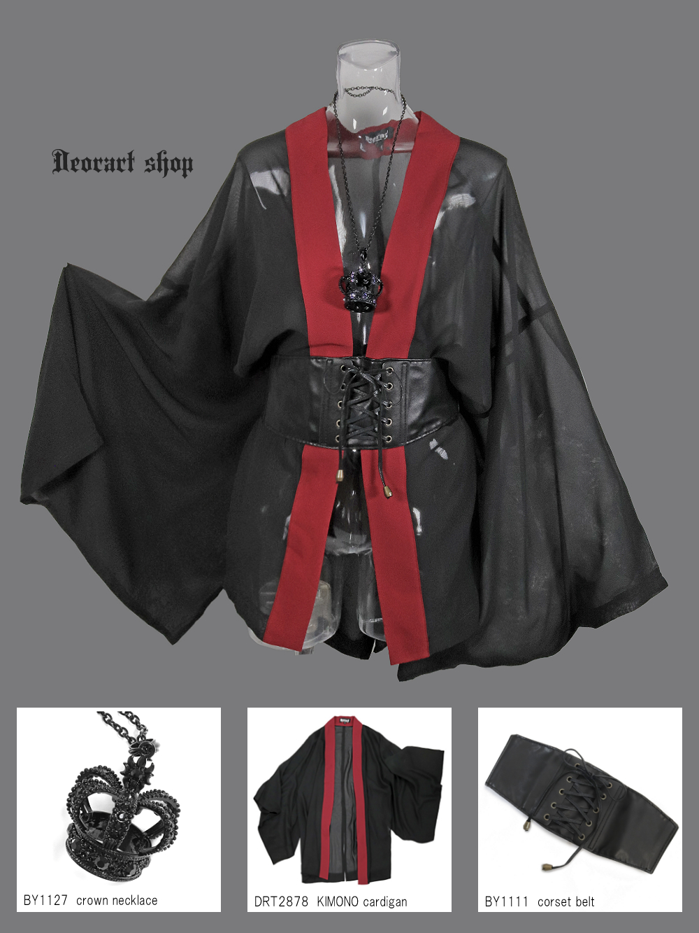 Deorart,ディオラート,通販,着物袖,振袖,カーディガン,透け,シアー,セクシー,カッコイイ,和装,中華,地雷系,ゴスロリ,バンギャ,メンズ,レディス,V系,ヴィジュアル系,Vkei,goth,kimono,japan,anime,emo,punk,cyber,japan,fashion,rock,harajyuku,大きいサイズ,モード,服