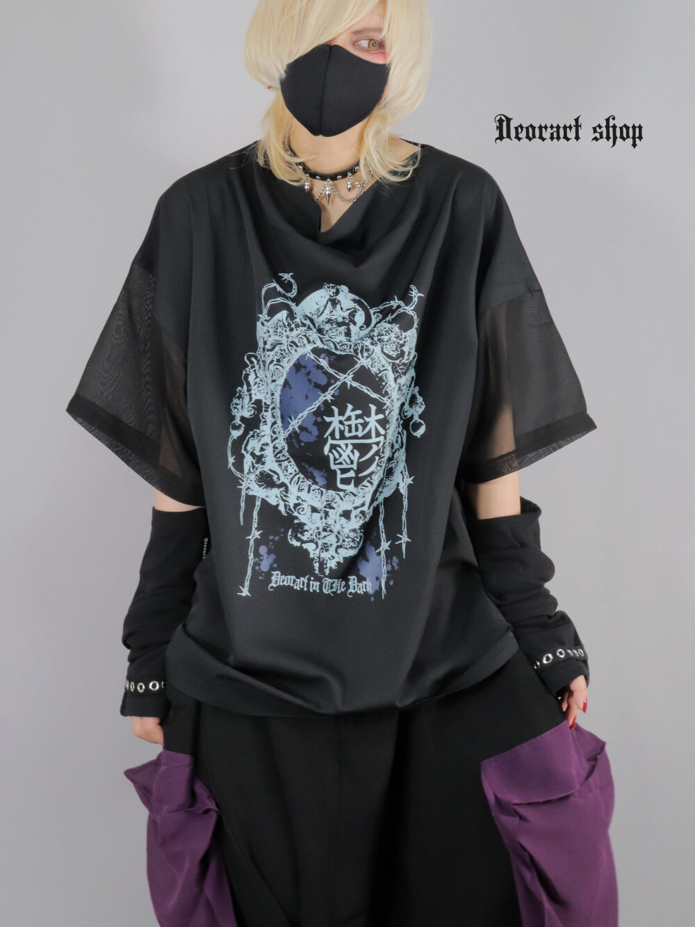 Deorart,ディオラート,通販,地雷系,原宿系,鬱,漢字T,メッセージT,ホラー,ファッション,Tシャツ,オーバーサイズ,BIGサイズ,ゴス,ゴシック,メンズ,レディス,V系,goth,emo,punk,cyber,kanji,japan,fashion,rock,harajyuku,大きいサイズ,モード,服