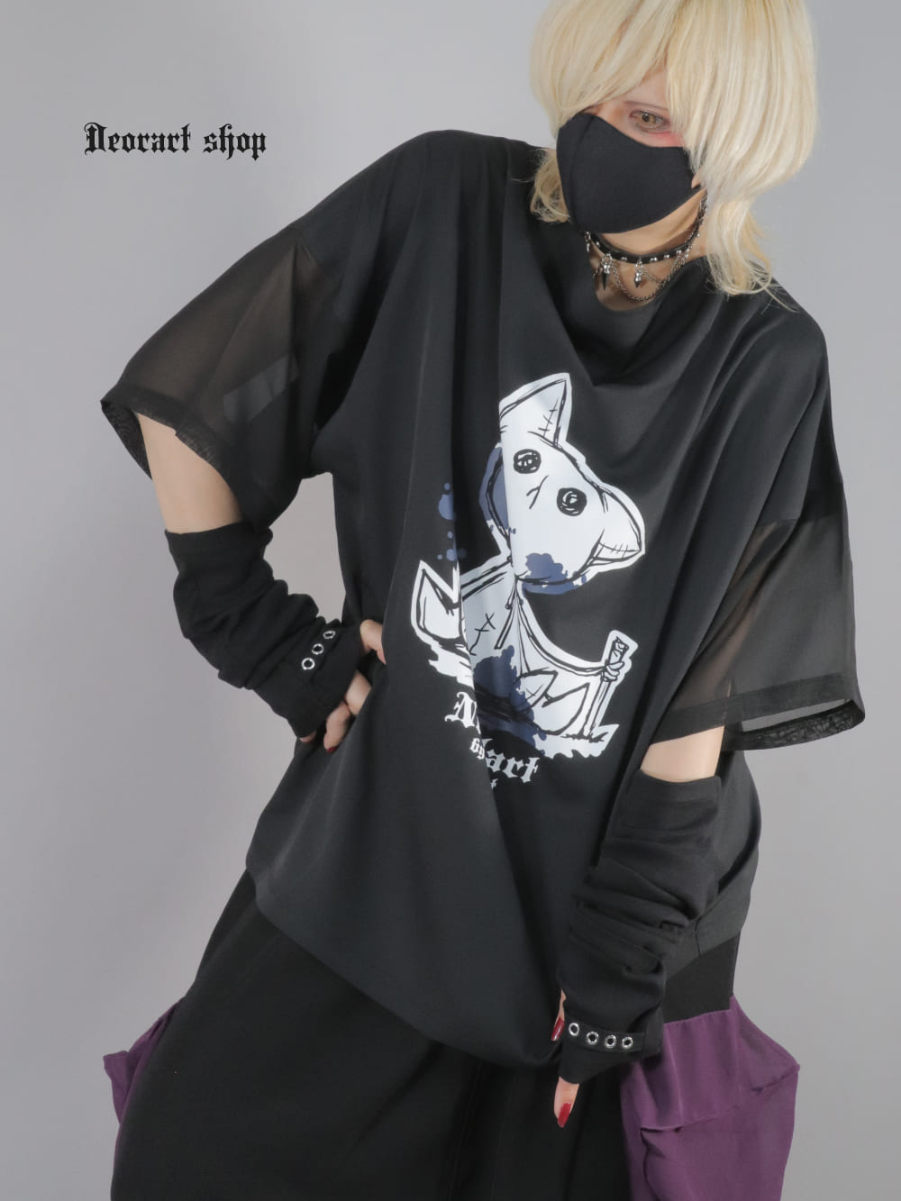 Deorart,ディオラート,通販,地雷系,原宿系,猫,ネコ,ぬいぐるみ,ホラー,ファッション,Tシャツ,オーバーサイズ,BIGサイズ,ゴス,ゴシック,メンズ,レディス,V系,goth,emo,punk,cyber,japan,fashion,rock,harajyuku,大きいサイズ,モード,服