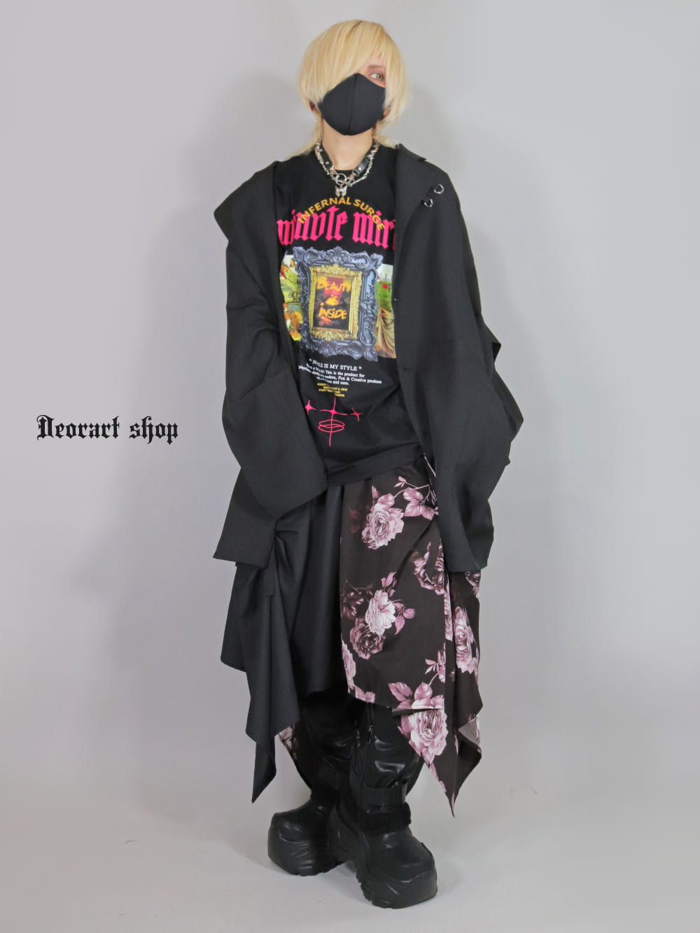 Deorart,ディオラート,モード,ゴシック,サブカル,花柄,ベルト,コルセット,和装,和ゴス,ファッション,V系,ヴィジュアル系,ホスト,バンド,大人,ライブ,衣装,メンズ,レディス,通販,Vkei,anime,goth,emo,fashion,japan,Jrock