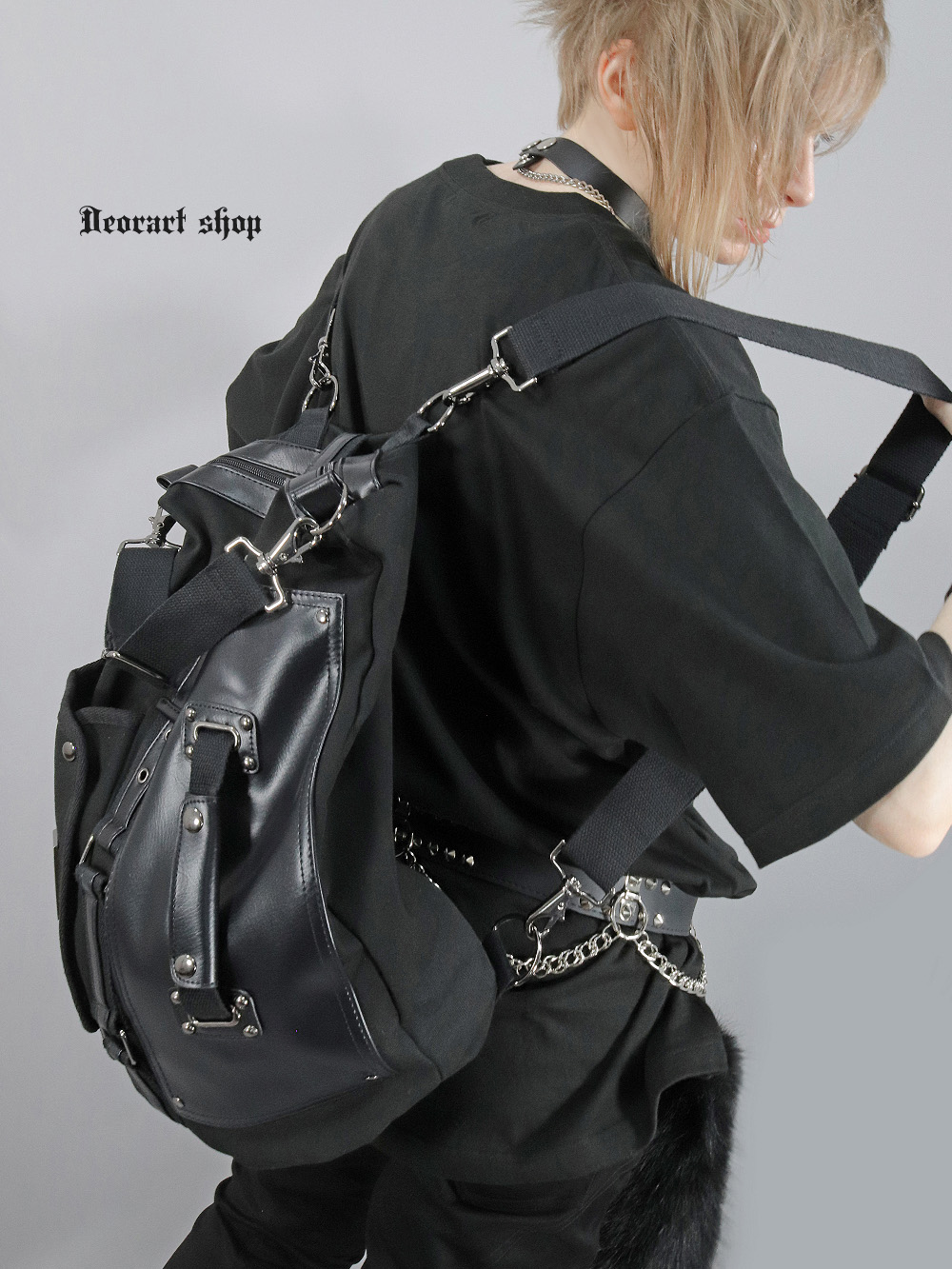 Deorart,ディオラート,モード,ゴシック,バッグ,マルチウェイバッグ,多機能バッグ,リュック,ショルダーバッグ,かわいい,かっこいい,地雷系,バンド衣装,お洒落,オシャレ,可愛い,ライブ,ファッション,衣装,メンズファッション,レディスファッション,V系ファッション,地雷系ファッション,通販