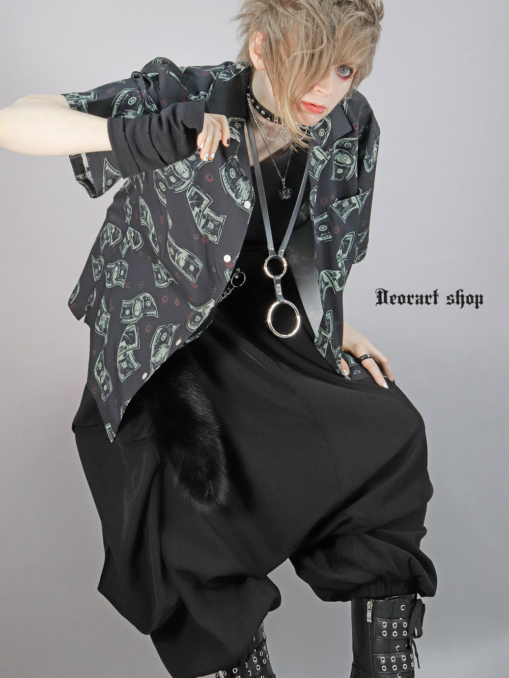 Deorart,ディオラート,総柄,アロハシャツ,ドル札,ヴィジュアル系,V系,通販,普段使い,メンズ,レディス,Vkei,goth,kimono,japan,anime,,fashion