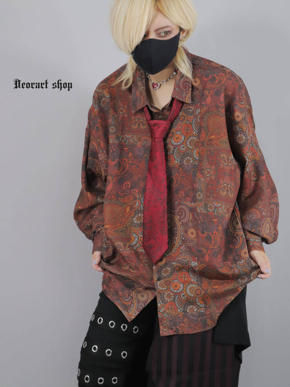 Deorart,ディオラート,モード,ゴシック,ファッション,ペイズリー柄,ヴィンテージ柄シャツ,アンティーク,V系,ヴィジュアル系,ホスト,バンド,大人,ライブ,衣装,メンズ,レディス,通販,Vkei,anime,goth,emo,fashion,japan,Jrock