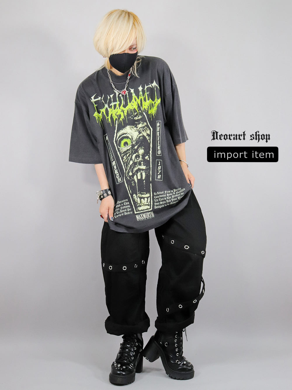 Deorart,ディオラート,通販,レトロ,Y2K,ファッション,Tシャツ,オーバーサイズ,BIGサイズ,古着,ヴィンテージ,日本未発売,棺桶,棺,ゾンビ,ホラー,ゴシック,プリントT,平成レトロ,メンズ,レディス,V系,emo,punk,cyber,japan,fashion,rock,harajyuku,大きいサイズ,モード,服