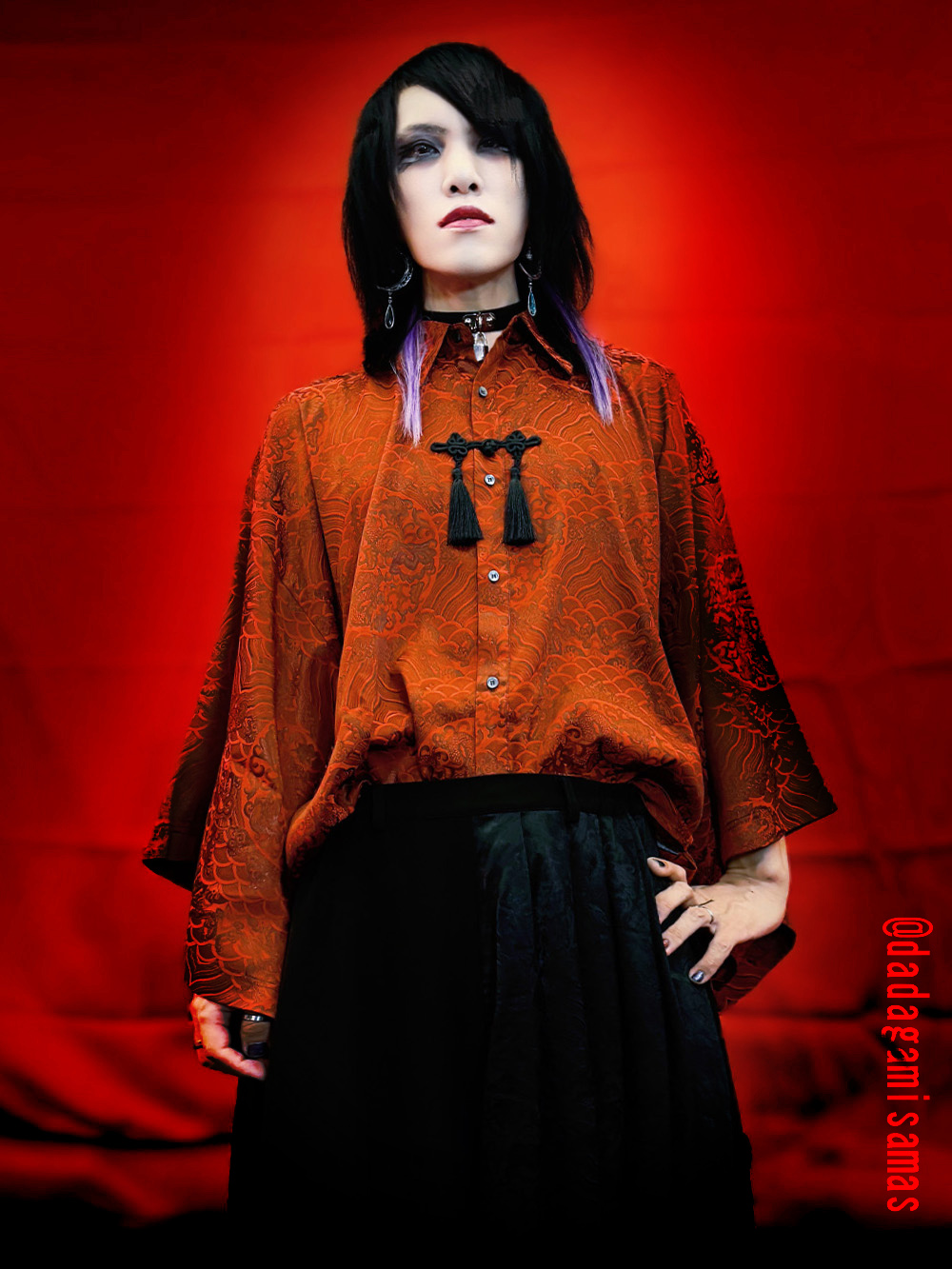 Deorart,ディオラート,モデル,アンバサダー,着用,model,インフルエンサー,V系ファッション,ヴィジュアル系,30代,40代,地雷系男子,バンド衣装,衣装,地雷系女子