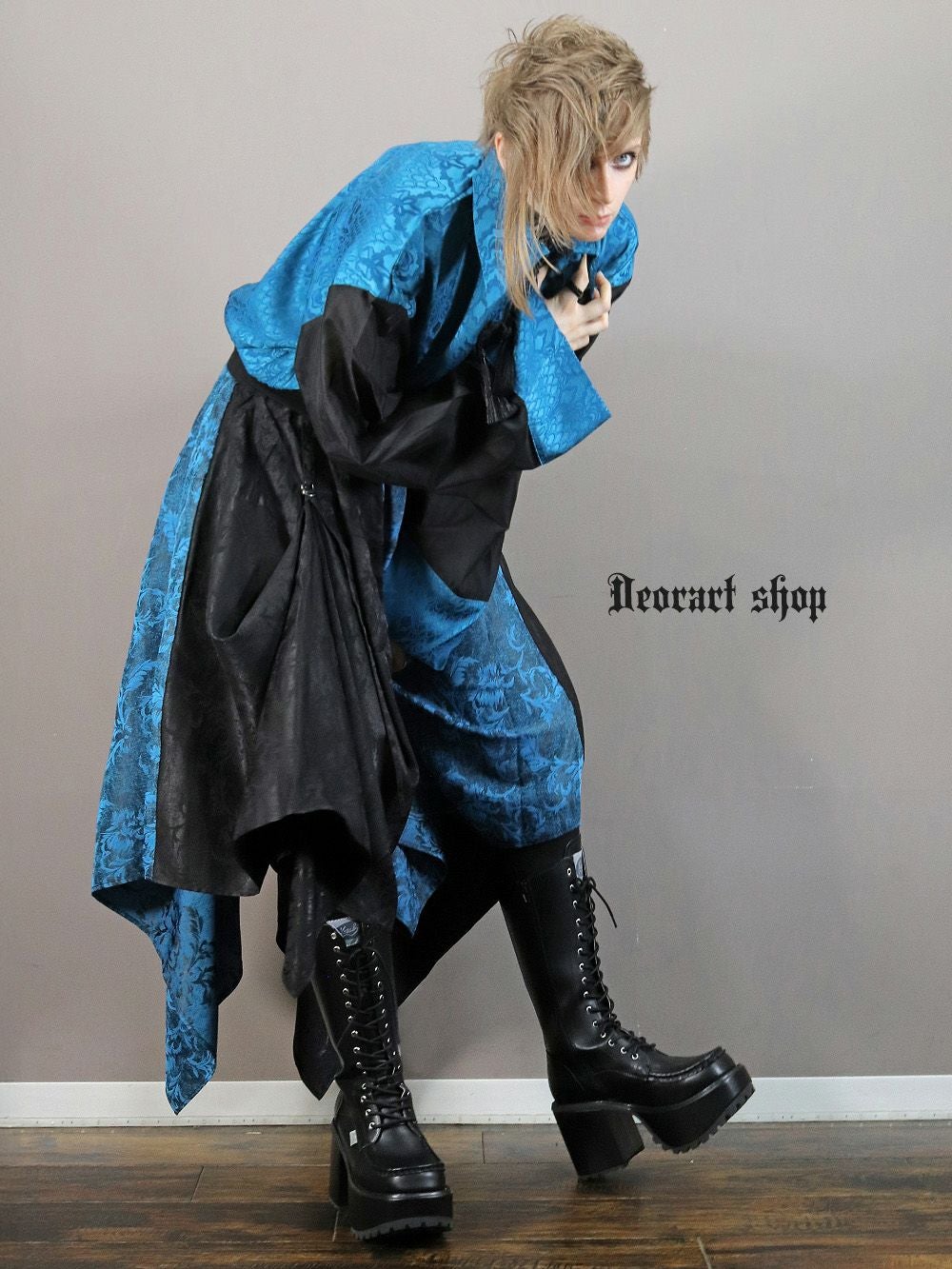 BY4000 [ 23.5～27.0cm ] レースアップ ミドル・ロングブーツ 厚底