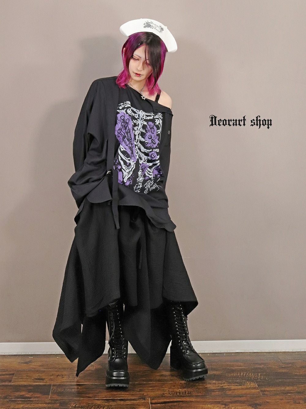 BY4000 [ 23.5～27.0cm ] レースアップ ミドル・ロングブーツ 厚底