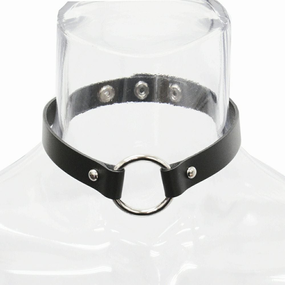 BY2090 Ring single choker リング チョーカー/首輪/シドリング/パンク