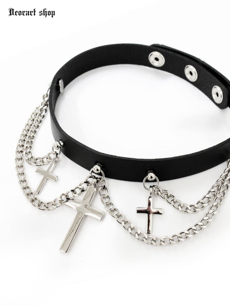 チョーカー,首輪,パンクロック,ゴシック,スタッズ,ゴシック,病み可愛い,メンヘラ ファッション,ライブ,衣装,ダンス,シドリング,Deorart,ディオラート