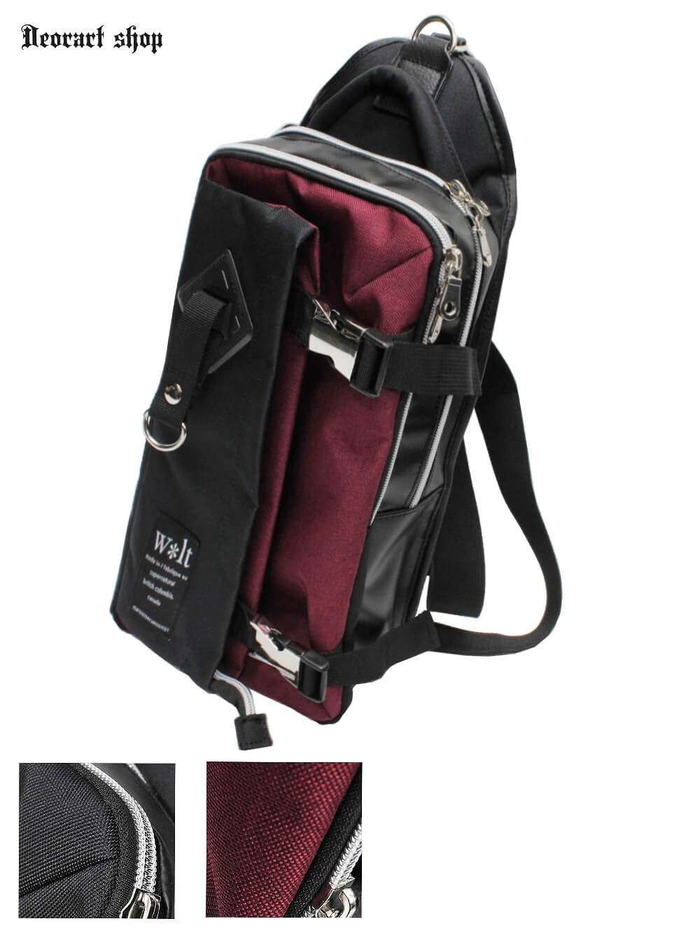 Deorart,ボディバッグ,20代,30代,40代,ライブ,ボディバッグ,ロック,かっこいい,メンズ,レディス