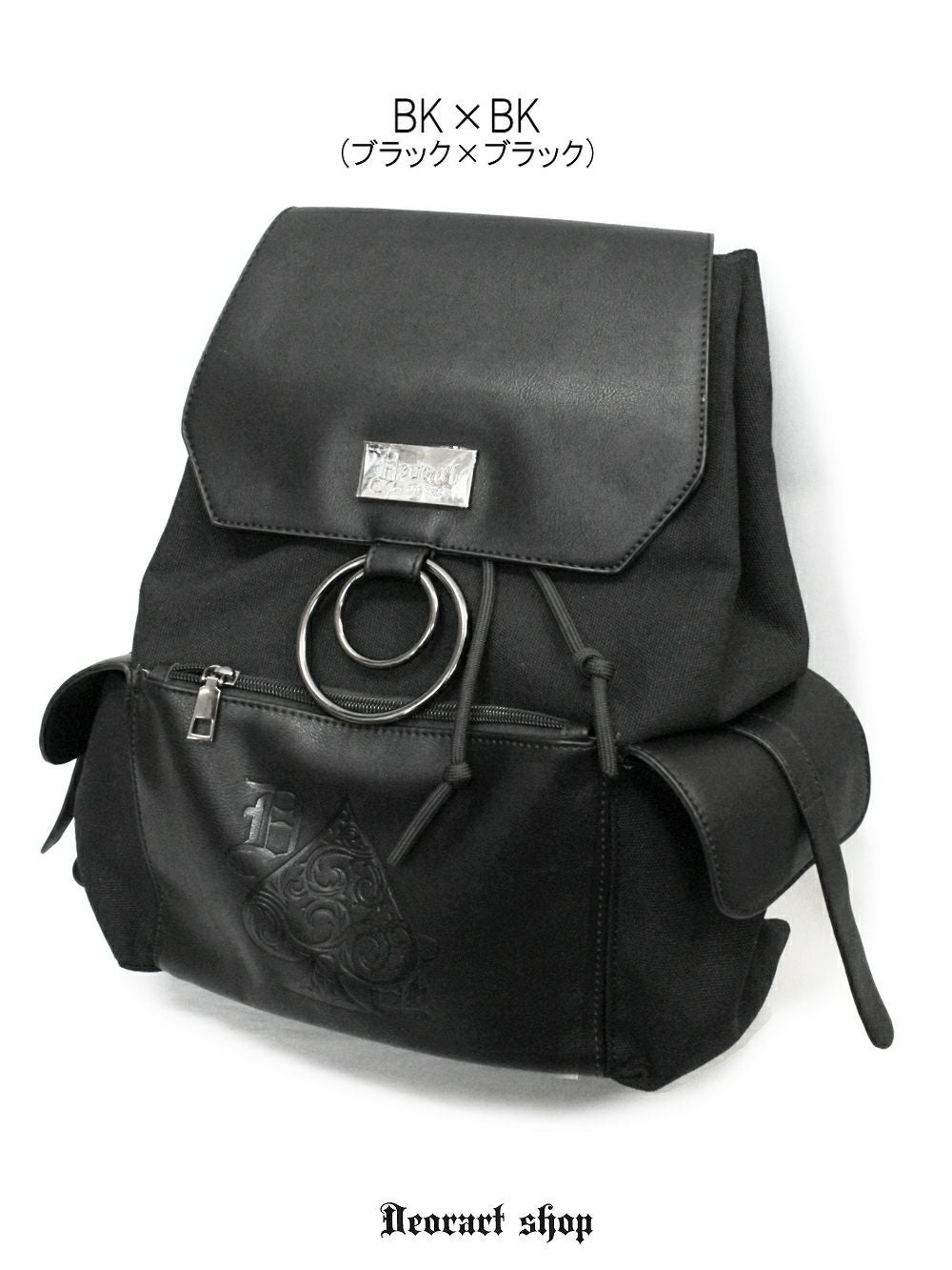 Deorart,ディオラート,ショルダーバッグ,トートバッグ,ツールバッグ,ゴシック,パンクロック,V系,ヴィジュアル系,トランプ柄,スペード,メンズ,レディス,バッグ,リュック