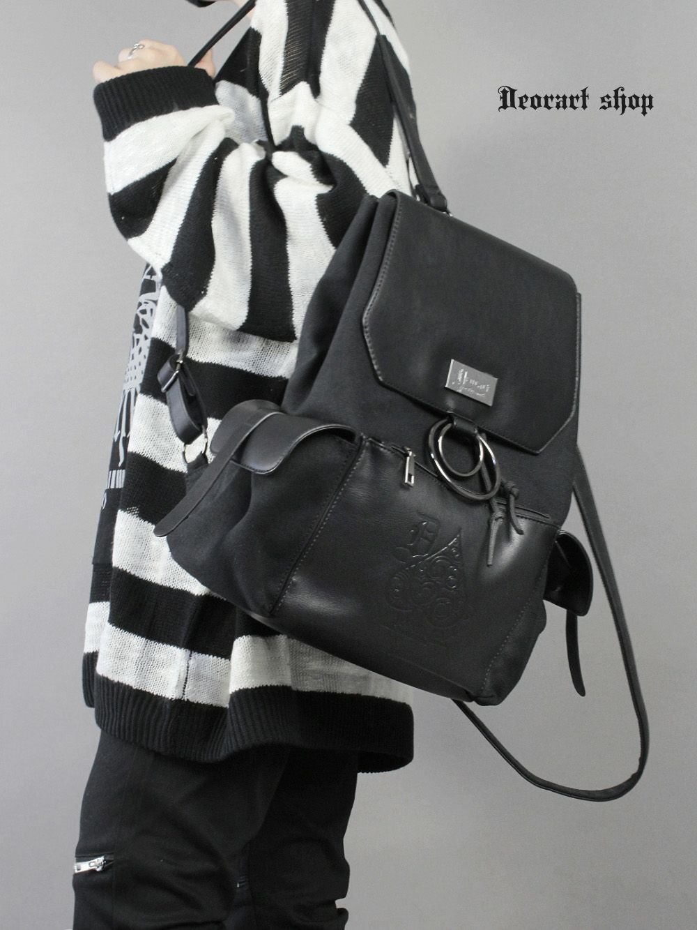 Deorart,ディオラート,ショルダーバッグ,トートバッグ,ツールバッグ,ゴシック,パンクロック,V系,ヴィジュアル系,トランプ柄,スペード,メンズ,レディス,バッグ,リュック