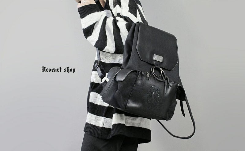  Deorart,ディオラート,ショルダーバッグ,トートバッグ,ツールバッグ,ゴシック,パンクロック,V系,ヴィジュアル系,トランプ柄,スペード,メンズ,レディス,バッグ,リュック