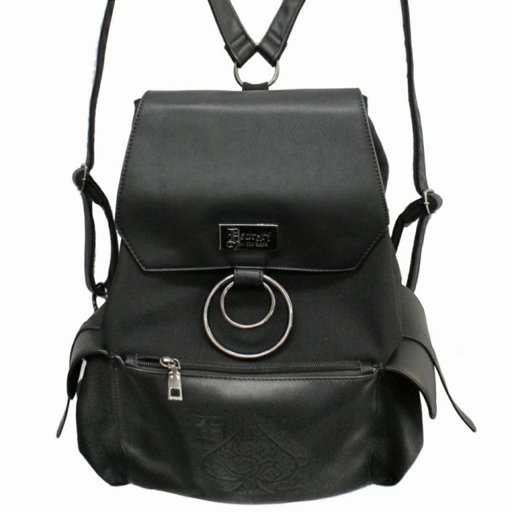 BG002 リング付・ゴシック リュック [スペード・Spade・Goth bag