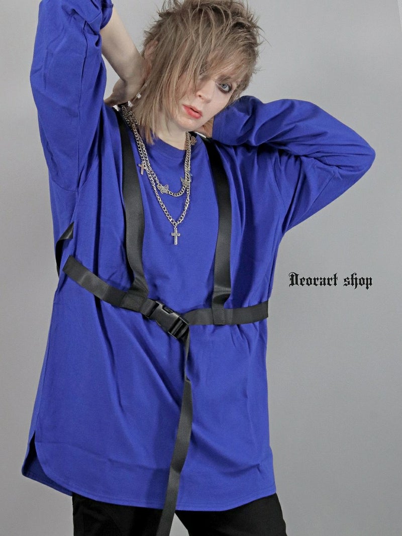 Deorart,ディオラート,コルセット,ベルト付き,拘束ベルト,ハーネス,ゴスパン,大きめ,ゴシック,変形Tシャツ,変型Tシャツ,V系,ヴィジュアル系,30代,40代,50代,カッコイイ,衣装,ダンス,メンズ,レディス