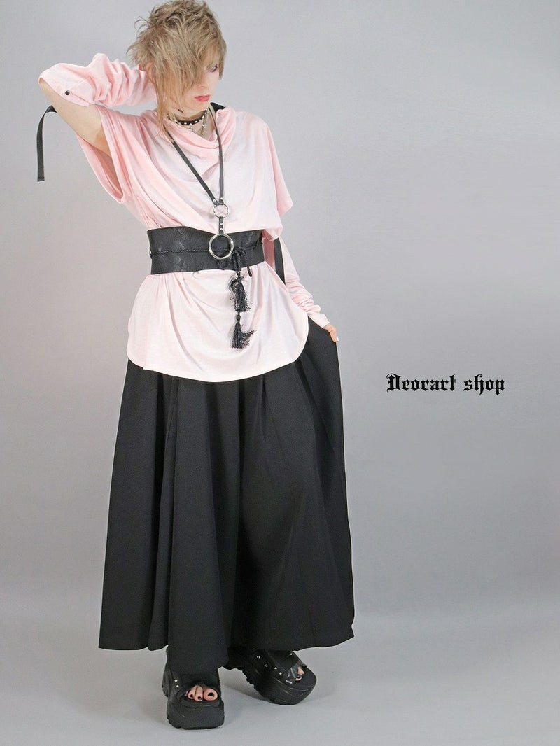 Deorart,ディオラート,ドレープネック,アームカバー,地雷系,袖セパレート,ボンテージ,変形Tシャツ,変型Tシャツ,V系,ヴィジュアル系,30代,40代,50代,ゴスパン