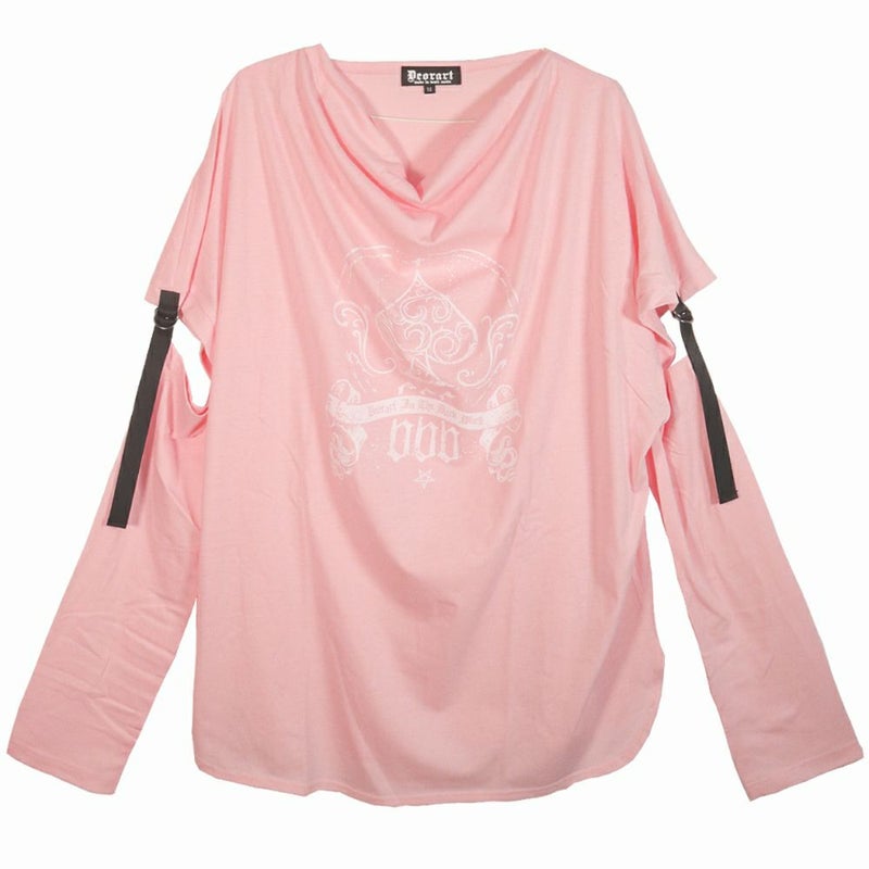 Deorart,ディオラート,ドレープネック,アームカバー,地雷系,袖セパレート,ボンテージ,変形Tシャツ,変型Tシャツ,V系,ヴィジュアル系,30代,40代,50代,ゴスパン