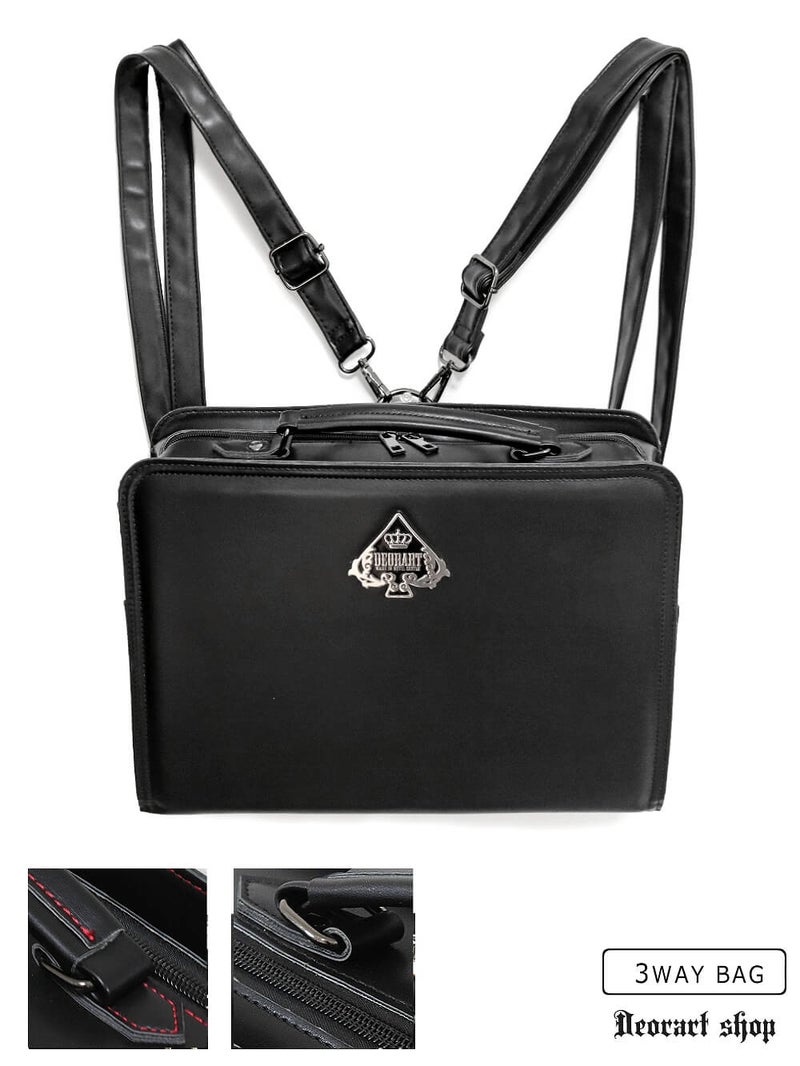Deorart,ディオラート,ショルダーバッグ,トートバッグ,ツールバッグ,ゴシック,パンクロック,V系,ヴィジュアル系,トランプ柄,スペード,メンズ,レディス,バッグ,リュック