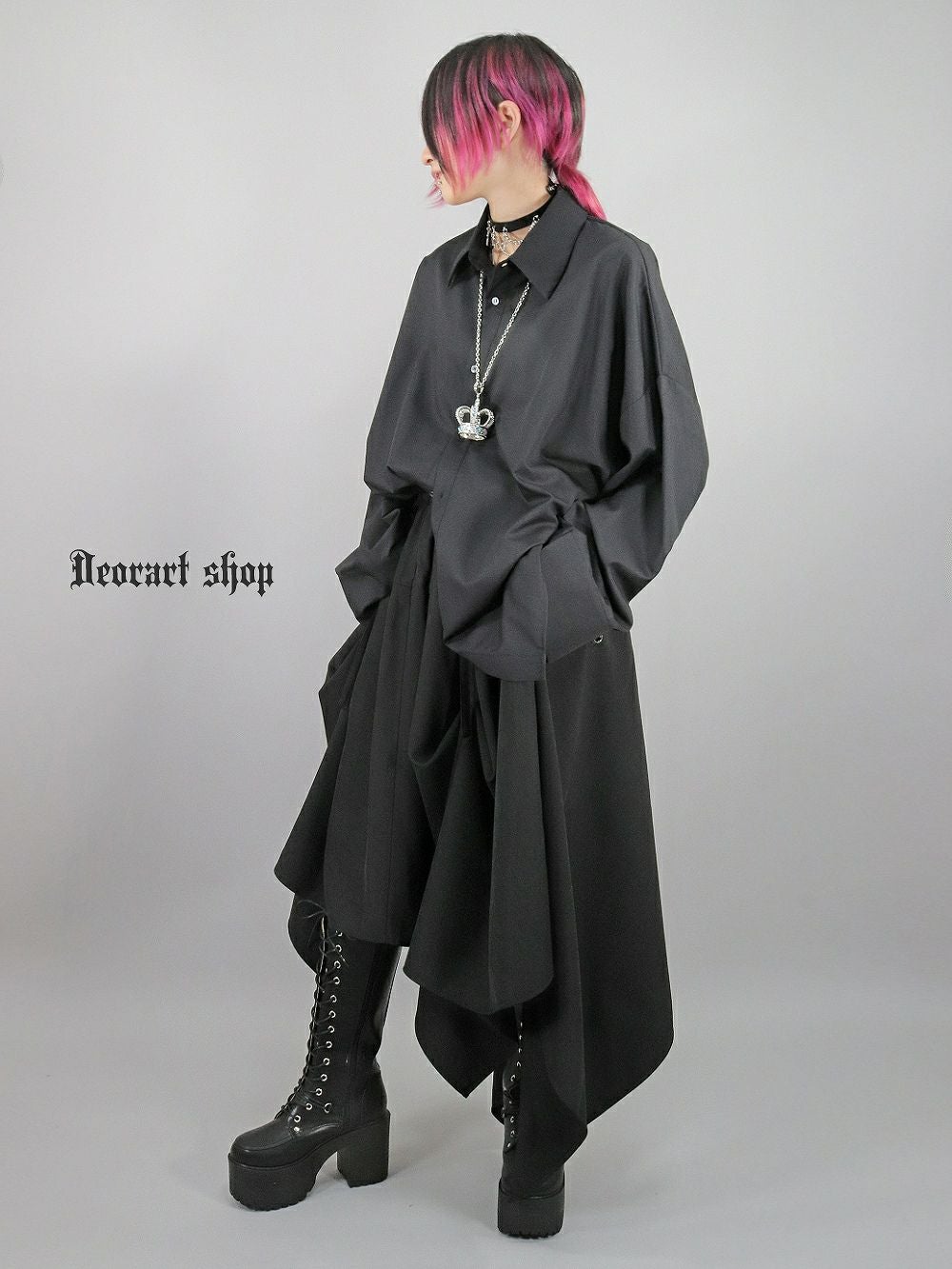 DRT2738 【GOTH CHINA】[無地] アジャスタ付 変形ユニセックス