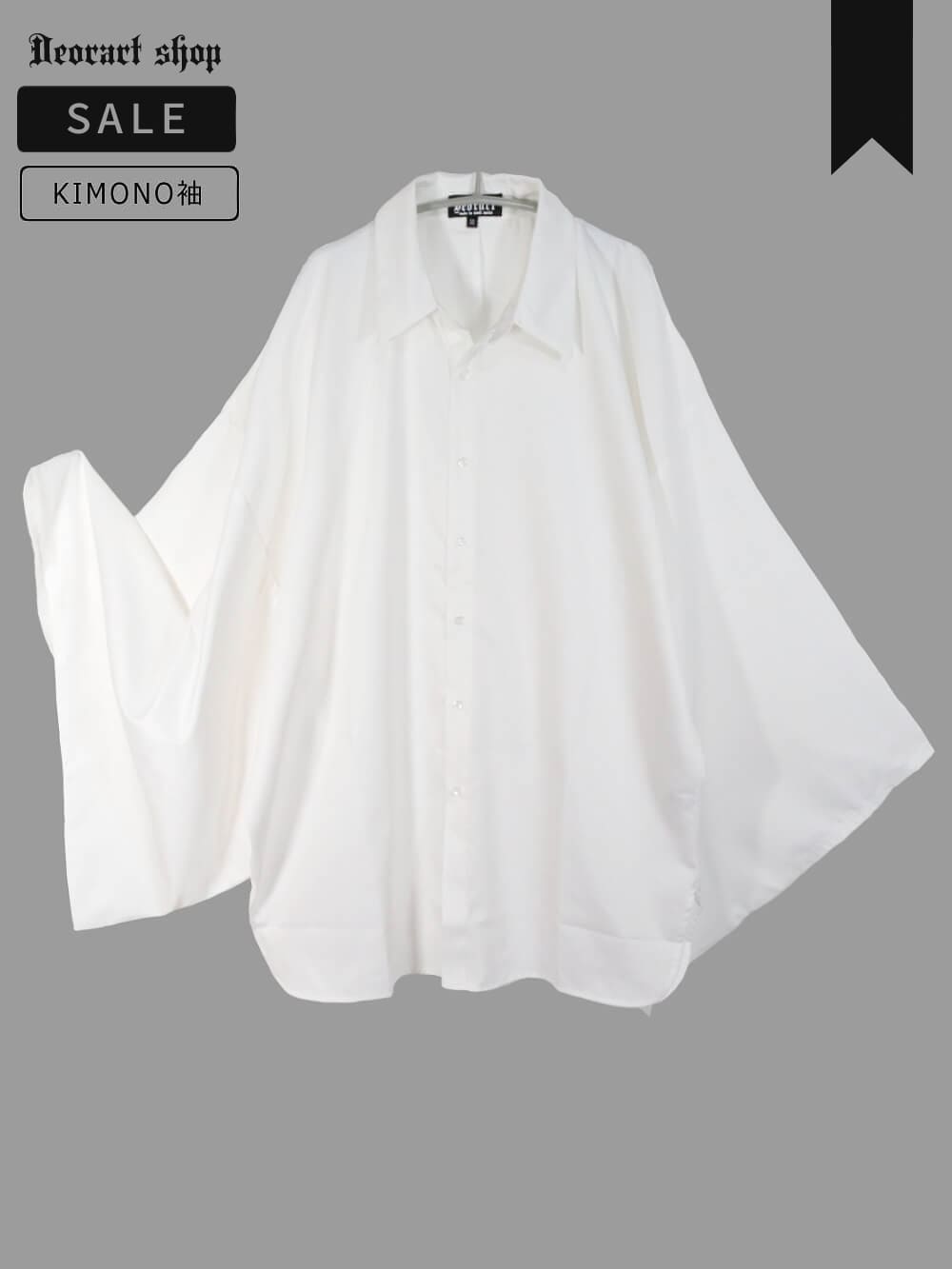 Deorart,ディオラート,モード,ゴシック,セットアップ,モノトーン,着物袖シャツ,振袖シャツ,和装セットアップ,ワントーンコーデ,シャツ,ブラウス,おそろい,和楽器,浴衣,セパレート,ライブ,ファッション,衣装,メンズ,レディス,通販,バイカラー