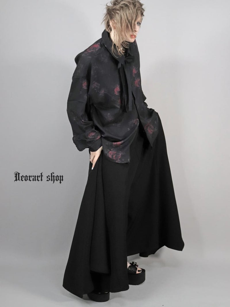 Deorart,ディオラート,総柄シャツ,V系シャツ,パーティ,ドレスアップ,ローズ柄,オーバーサイズ,薔薇,花柄,メンズ,レディス,おしゃれ,カッコイイ,地雷系,ホスト,ライブ衣装,通販