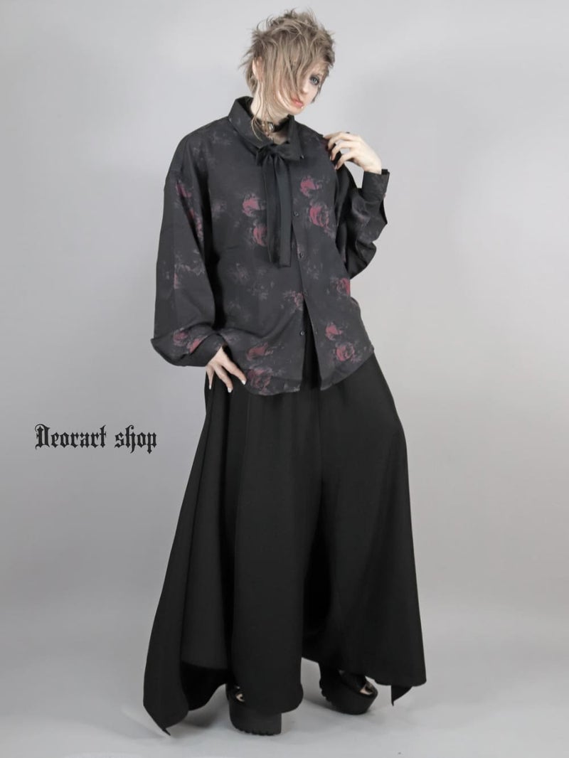 Deorart,ディオラート,総柄シャツ,V系シャツ,パーティ,ドレスアップ,ローズ柄,オーバーサイズ,薔薇,花柄,メンズ,レディス,おしゃれ,カッコイイ,地雷系,ホスト,ライブ衣装,通販