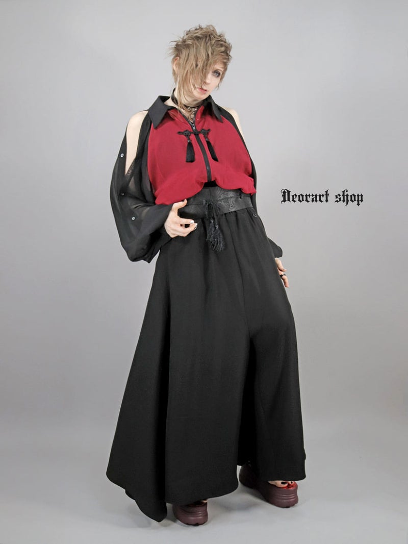 Deorart,ディオラート,V系,ヴィジュアル系,パンツ,セットアップ,メンズスカート,ゴシックスカート,ワイドパンツ,エプロンパンツ, モード系,ゴシック,地雷系,メンズ,男装,レディス,カッコイイ,衣装,ダンス,メンズ,レディス