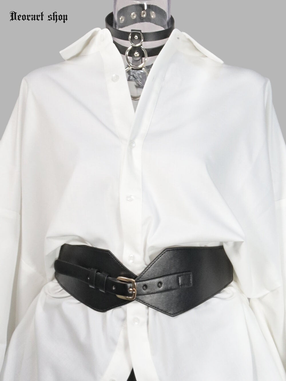 Deorart,ウエストマーク,ベルト,バックルベルト,コルセット風ベルト,かっこいい,太ベルト,ユニセックス,レディース,メンズ,和装コーデ,