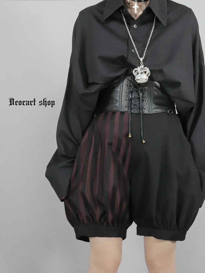 Deorart,ウエストマーク,ベルト,コルセット風ベルト,かっこいい,太ベルト,ユニセックス,レディース,メンズ,和装コーデ,編み上げ,レースアップ,