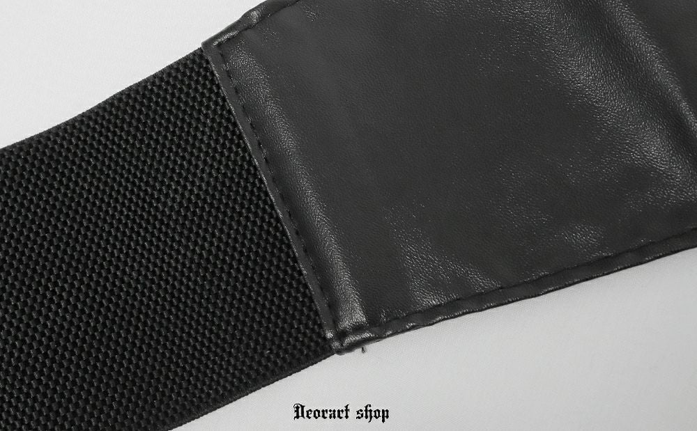 Deorart,ウエストマーク,ベルト,コルセット風ベルト,かっこいい,太ベルト,ユニセックス,レディース,メンズ,和装コーデ,編み上げ,レースアップ,