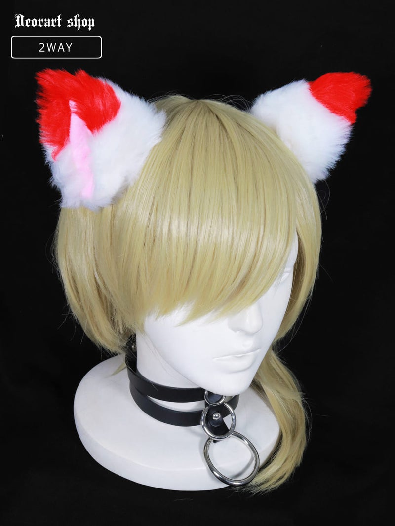 Deorart,ディオラート,ネコミミ,猫耳,ヘアピン,ケモミミ,狐耳,白虎,狼耳,ウルフ耳,カチューシャ,ずれない,和装,九尾,狛犬,耳,メンズ,レディス