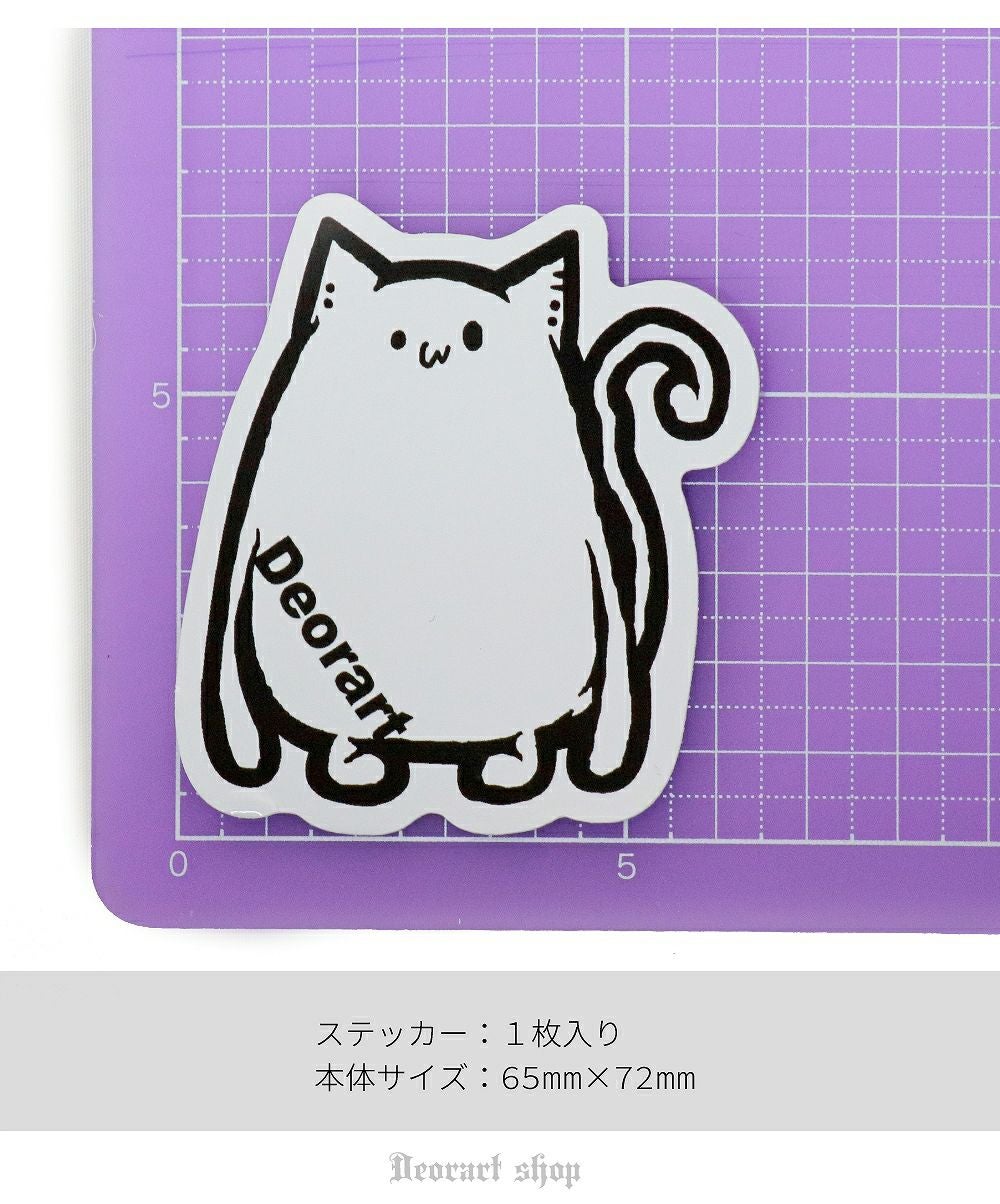 Deorart,ステッカー,NECOLA,オリジナルグッズ,ネコ,かわいい,スマホアクセサリー,グッズ,キャラクター