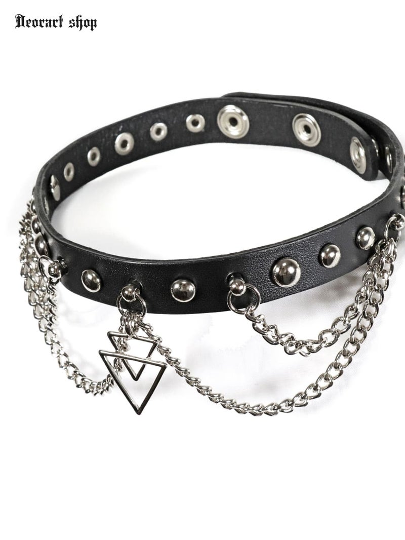 三角,トライアングル,Deorart,ディオラート,V系,男装,ギャルソン,ホスト,チョーカー,パーティ,ネックレス,カッコイイ,メンズ,モード,大人,ファッション,メンズ