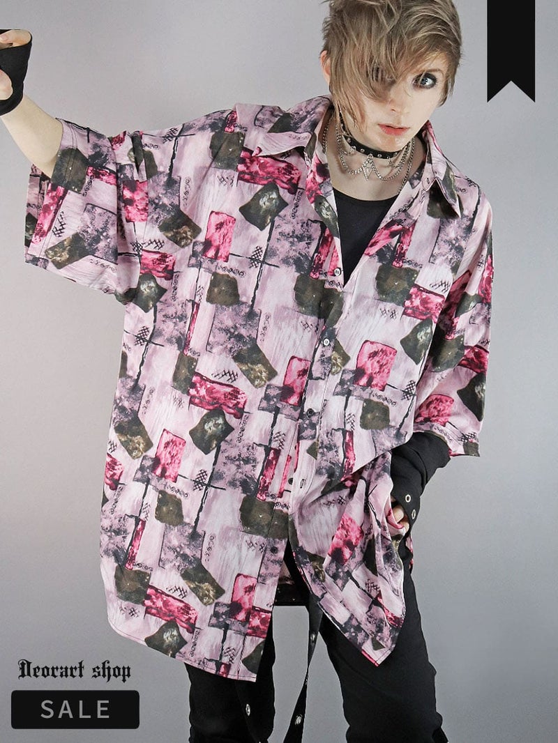 Deorart,ディオラート,モード,ゴスパン,パンクロック,総柄シャツ,ビッグサイズ,ワンピース,カッコイイ,ライブ,ハイブランド,ファッション,衣装,メンズ,レディス,通販