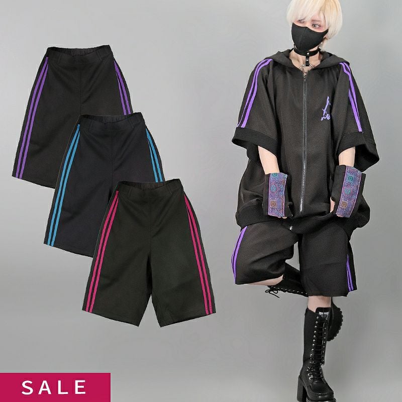 DRT2780 [ジャージ風 サイドライン] ハーフパンツ | Deorart shop