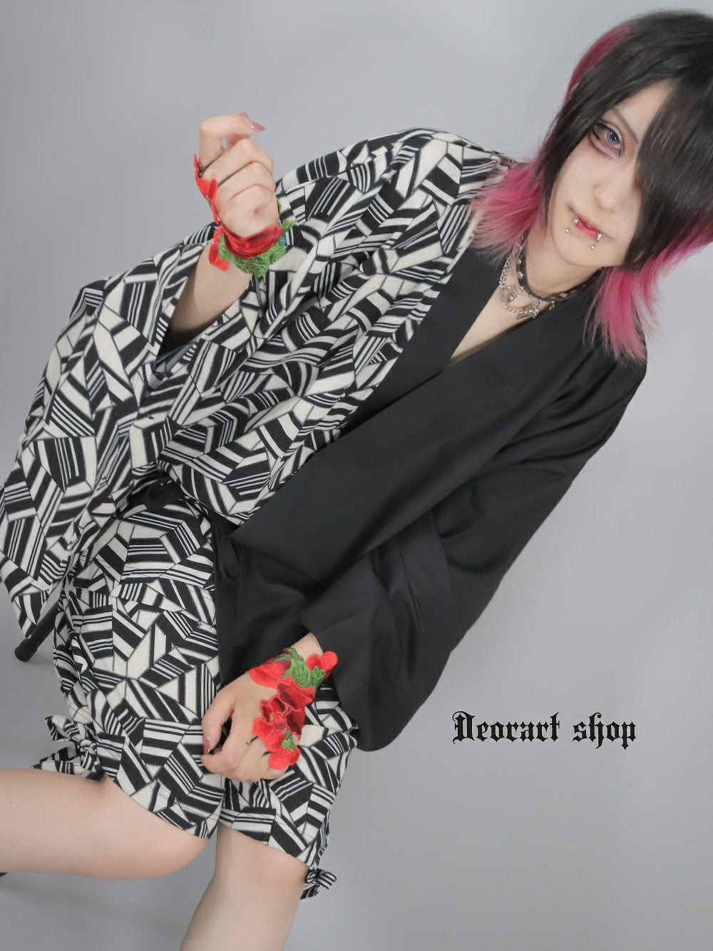 Deorart,ディオラート,原宿,地雷系,ジラサブ,セットアップ,和装,浴衣,甚平,カッコイイ,ハイブランド,V系,バンギャ,30代,40代,ホスト,衣装,メンズ,レディス