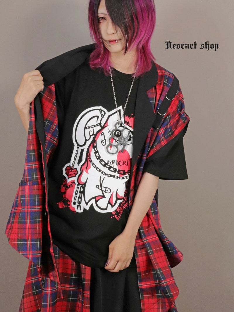Deorart,ディオラート,モード,ゴシック,チェック柄,ベスト,ジレ,セットアップ,パンクロック,地雷系,トラッド,メンズスカート,V系,ヴィジュアル系,大人,ライブ,ファッション,衣装,メンズ,レディス,通販
