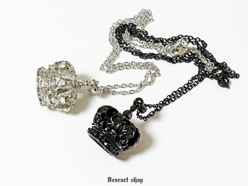 Deorart,ネックレス,王冠モチーフ,クラウンモチーフ,ペンダント,かっこいい,パンク,ロック,バンド,ユニセックス,ファッション,ダーク,パンクロック,ｖ系,ゴシック,