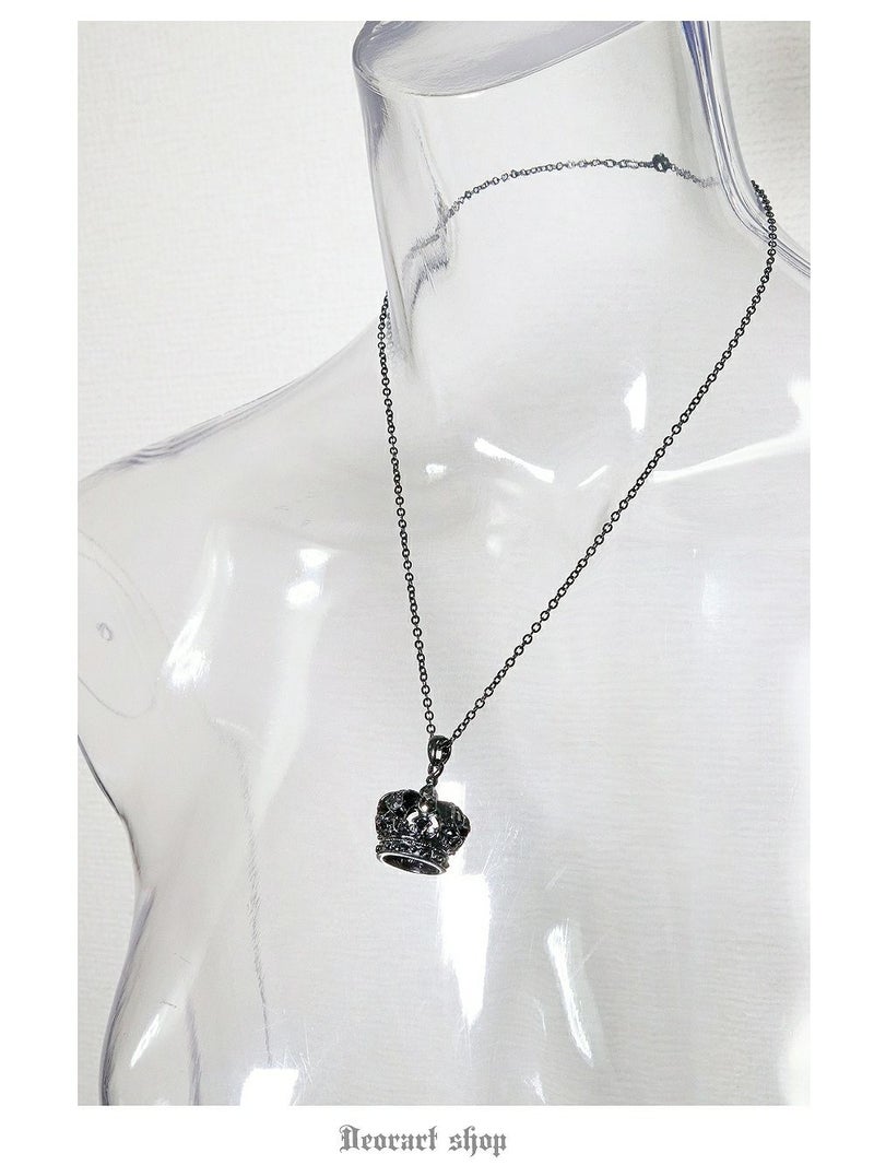 Deorart,ネックレス,王冠モチーフ,クラウンモチーフ,ペンダント,かっこいい,パンク,ロック,バンド,ユニセックス,ファッション,ダーク,パンクロック,ｖ系,ゴシック,