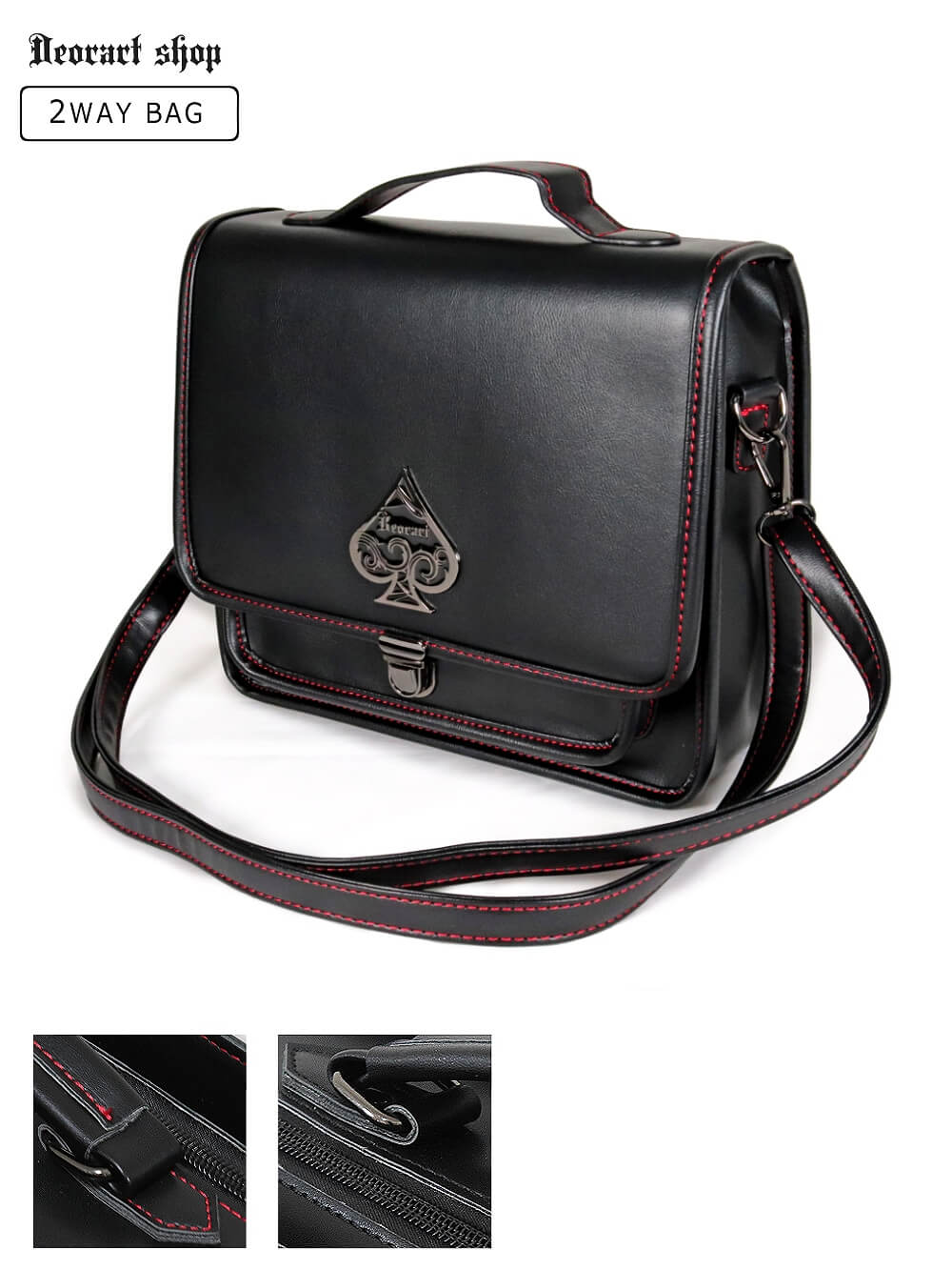 Deorart,ディオラート,バッグ,ショルダーバッグ,サッチェルバッグ,ゴシック,地雷系,V系,メンズ,レディス