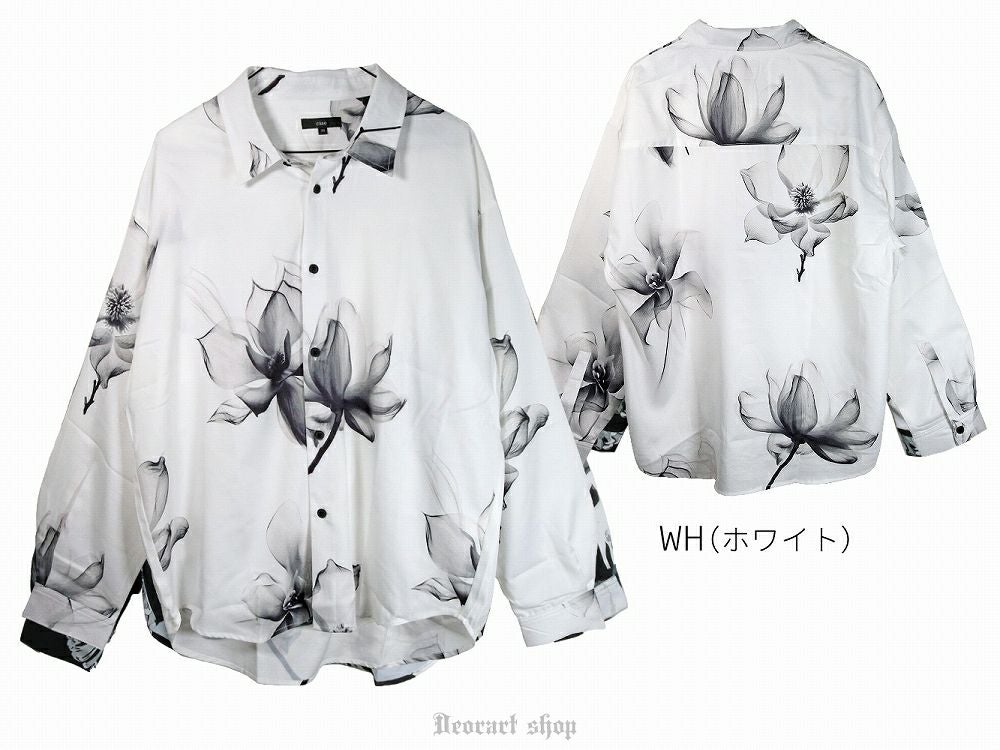Deorart,ディオラート,V系シャツ,柄シャツ,花柄,薔薇,ゴシック,バンド,ホスト,男装,衣装,オーバーサイズ