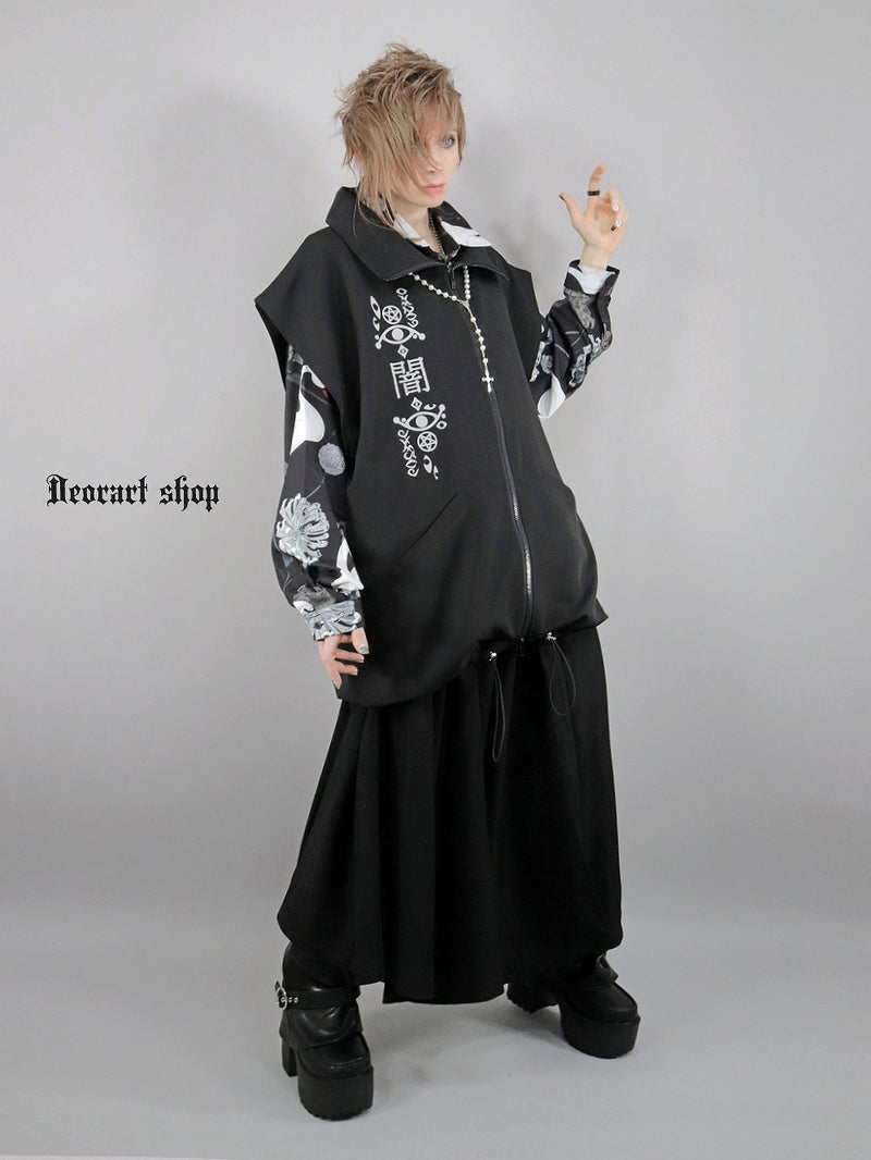 Deorart,ディオラート,V系シャツ,柄シャツ,鳥柄,白鳥,ゴシック,バンド,ホスト,男装,衣装,オーバーサイズ