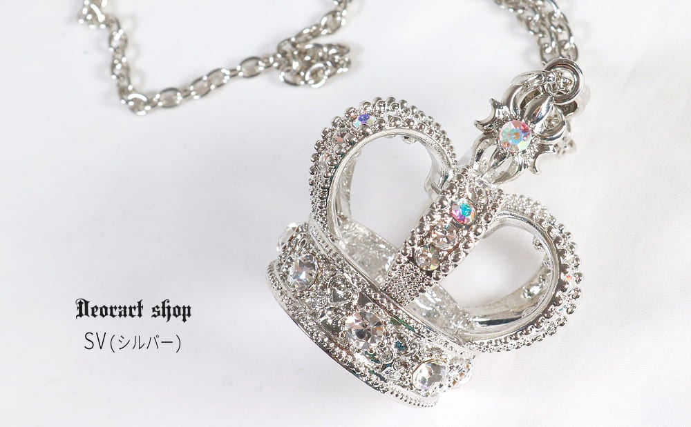 BY1127 クラウン ビッグチャーム ネックレス＆ペンダント [crown