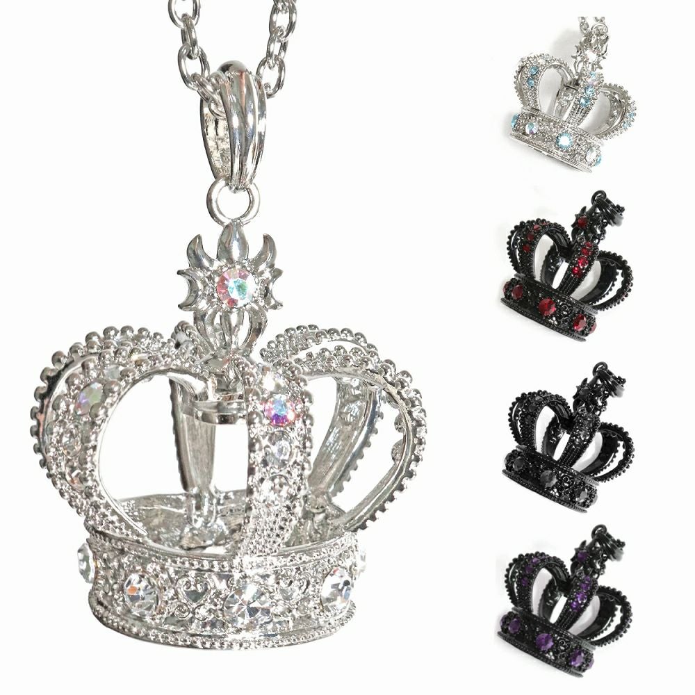 BY1127 クラウン ビッグチャーム ネックレス＆ペンダント [crown